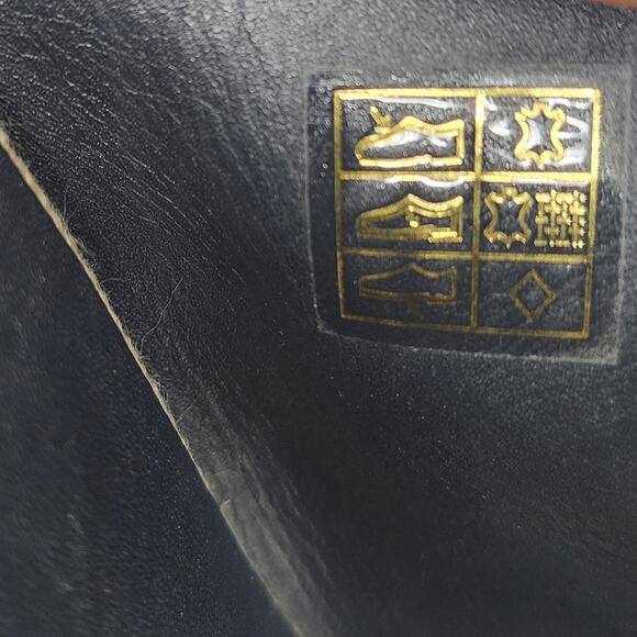 Vince Sutherland Espadrille Wedge Women 9M Navy Blue Suede Toe Strap Slip-on - Picture 10 of 12